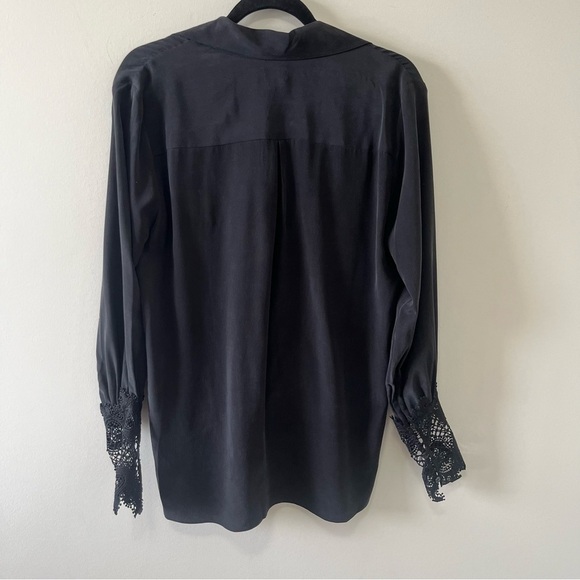 L'AGENCE Joah Wrap-Front 100% Silk Blouse Size S - Picture 7 of 13
